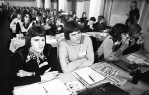 The joint school congress of the Junge Union and part of the Christian Democratic Party (CDU) in Recklinghausen