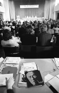 The joint school congress of the Junge Union and part of the Christian Democratic Party (CDU) in Recklinghausen