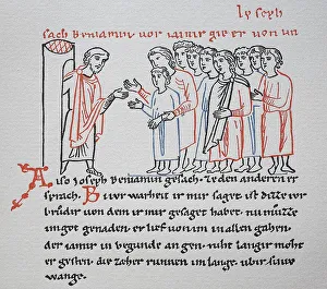Joseph, in front of his brethren