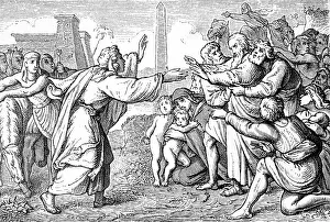 Joseph lets his old father Jacob come to Egypt