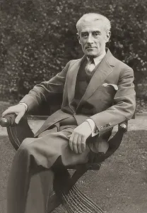 Joseph Maurice Ravel, 1875 - 1937, French composer, pianist and conductor, leading musician in Impressionism, 1932, digitally edited