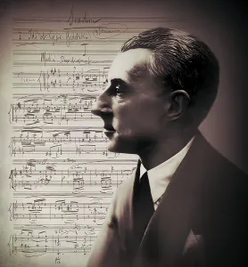 Joseph Maurice Ravel, 1875 - 1937, French composer, pianist and conductor, leading musician in Impressionism, 1925, sheet music from Sonatine, premier mouvement, 1905, digitally edited