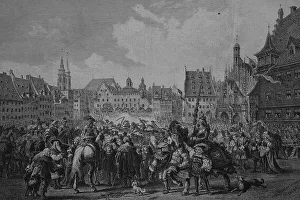 The journeyman's tournament on the marketplace of Nuremberg