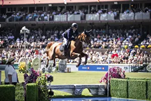 Category Historic EN Prints: Juan Manuel Gallego of Columbia and riding Fee Des Sequoias Z compete in the first round of the 1