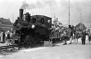Jubilee Debris Train, 1946, Karl-Marx-Platz today Augustusplatz