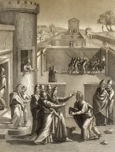 Judas Iscariot before Pontius Pilate