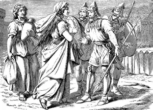 Judith and her maid go to the camp of enemies to Prince Holofernes