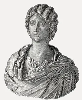 Julia Domna, 170-217 AD, the second wife of Emperor Septimius Severus