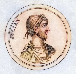 Julian the Apostate Flavius Claudius Julianus 331-363 AD Roman Emperor from the book Crabbs Historical Dictionary