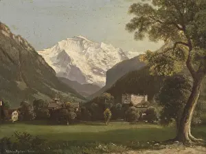 The Jungfrau mountain in the Swiss Alps