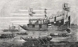 The junk ship of Xianfeng Emperor