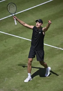 Justin Engel GER Cheering Emotion Gesture Gesture after match win