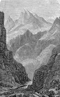 The Kabul Pass in Afghanistan in 1884