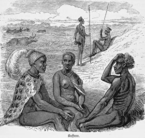Kaffir, indigenous, portrait, group