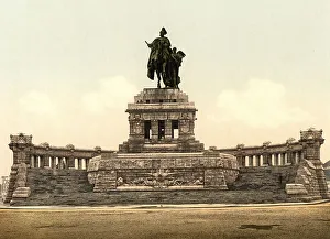 The Kaiser Wilhelm Monument in Koblenz am Rhein