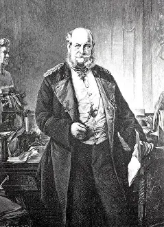 Kaiser Wilhelm in his study, Wilhelm I
