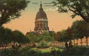 The Kaiserstrasse and the Christuskirche in Mainz