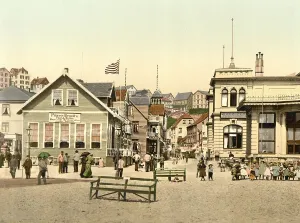 The Kaiserstrasse in Helgoland