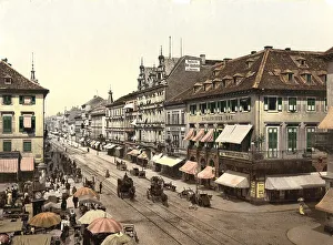 The Kaiserstrasse in Karlsruhe