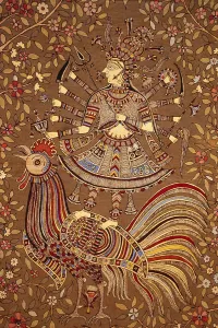 Kalamkari work by national award winner chandrakant b