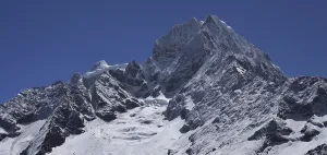 Kangtega and Thamseku. High mountains in the Mount Everest National Park