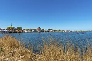 Kappeln, city view, landscape fishing
