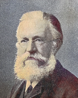 Karl August Baumeister (24 April 1830) (22 May 1922) was a German school educator and writer, Historical, digitally restored reproduction from a 19th century original