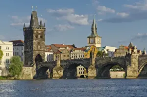 Karluv most, Charles Bridge, across the Vltava river