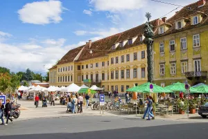 Karmeliterplatz, Graz, Styria, Austria