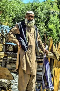 Kashmiri old man, Sheikhpura Chorwan village