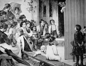 Kasperle, or Punch, German Puppet Theatre in 1870