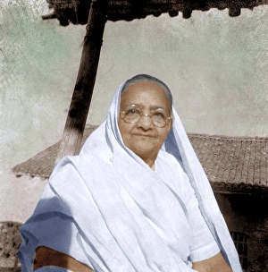 Kasturba Gandhi at Sevagram Ashram, Wardha, Maharashtra, India, Asia, 1942, Asia