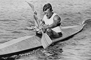 Kayak, Ernst Krebs (Germany) from KCTG-Munich won the gold medal for Germany in the kayak single over 10