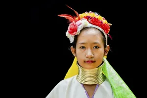 Faces Of The World Prints: Kayan hill tribe girl, Chiang Mai, Thailand, Asia