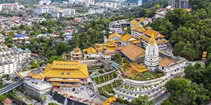 Category Buddhism Prints: Kek Lok Si Temple Aerial Panorama on Penang Island