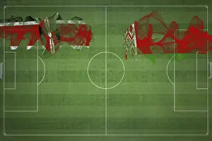 Kenya vs Belarus Soccer Match, national colors