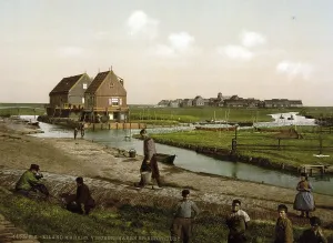 Kerkbuurt, the harbour, Marken Island