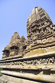Khajuraho lakshmana temple plinth madhya pradesh india