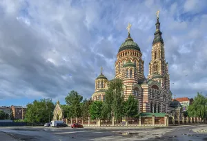 Kharkiv, Ukraine 07.15.2020. Holy Annunciation Cathedral in Kharkiv