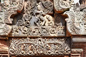 Khmer culture at Banteay Srei temple