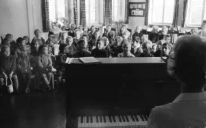 Kindergarten of the Minister Stein colliery in Dortmund in 1969