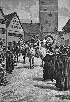 Kinderzeche in Dinkelsbuehl, historic festival