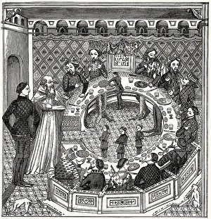 King Arthur and the knights of the round table