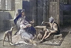 King Charles VI of France. Amusement by a court jester