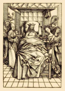 King David and Abishag, Anton Koburger