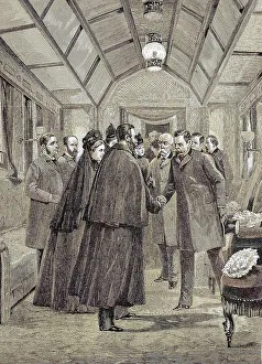King Humbert, accompanied by Crispi