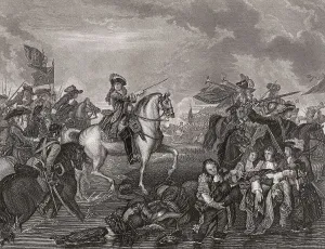 King James II at the Battle of the Boyne, 1690