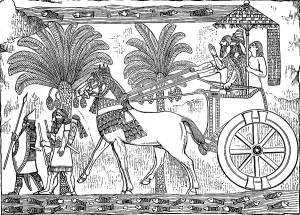 King returning home victorious