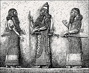 King Sargon II and his Grand Vizier