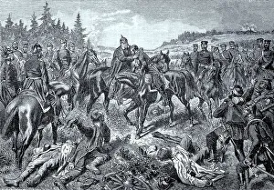 King William and Crown Prince Frederick William on the evening after the Battle of Koeniggraetz